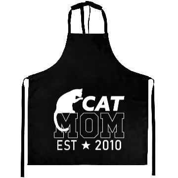 Discover Cat Mom Since 2010 | Cat Lover gift Aprons