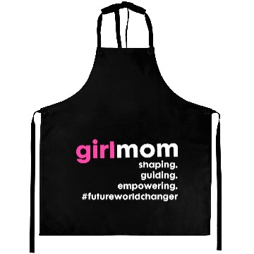 Discover Girl Mom Future World Changer Aprons