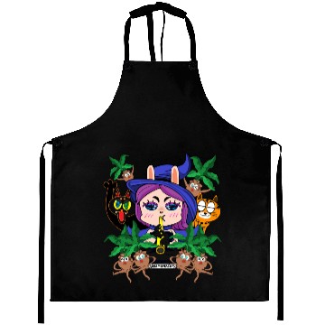 Discover Muntan Magic Festival Witch with Jungle Creatures Aprons