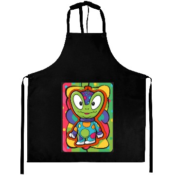 Discover Colorful Cute Alien Aprons