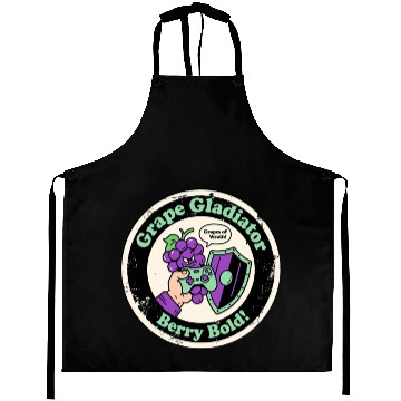 Discover Grape Gladiator Berry Bold Gamer Aprons