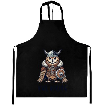 Discover Owl Viking - The Winged Warrior Aprons