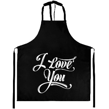 Discover name the design i love you Aprons