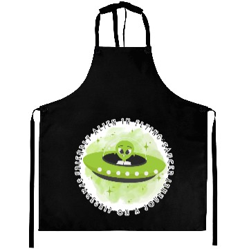 Discover Friendly Space Alien Trip Aprons