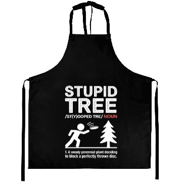 Discover Funny Stupid Tree Frisbee Golf Memes Disc Golf Aprons