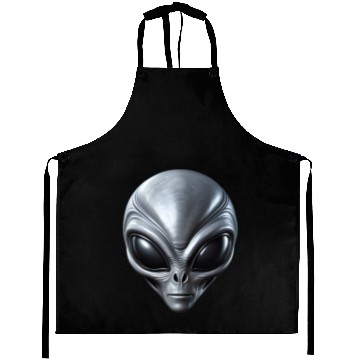 Discover Small Grey Alien Extraterrestrial ET Being Aprons