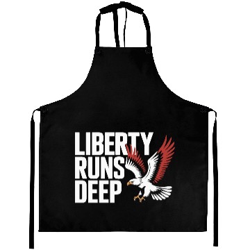 Discover Bold Liberty Runs Deep Eagle Aprons