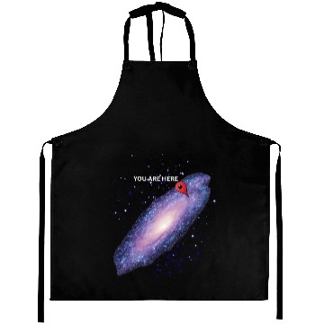 Discover 'You are here' Galaxy Geek Aprons