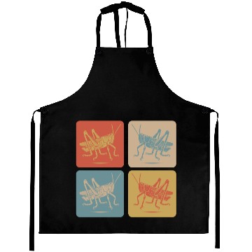 Discover Minimalist Grasshopper - Natural Art Aprons