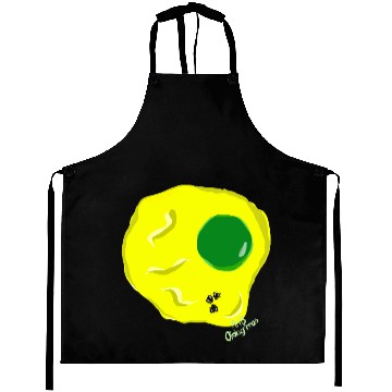 Discover Yellow and green fried egg and flies Aprons