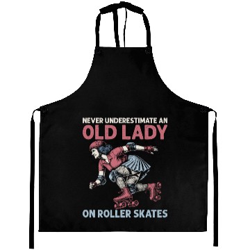 Discover Never Underestimate An Old Lady Skating Roller Der Aprons