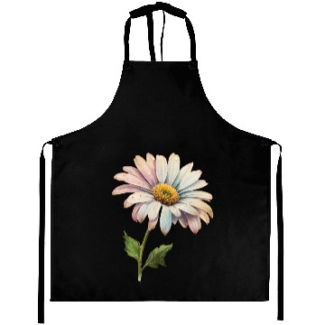 Discover Retro Daisy Flower Aesthetic Aprons