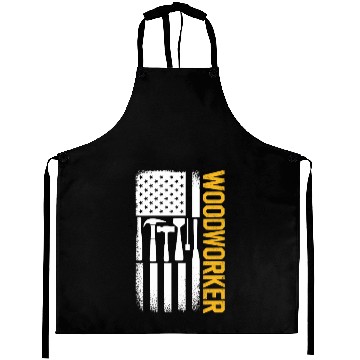 Discover American Flag Patriotic Woodworker Vintage Aprons