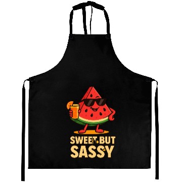 Discover FUNNY WATERMELON Aprons