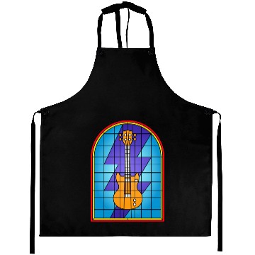 Discover Stained Glass Art Electric Guitar Aprons