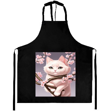 Discover Whimsy Blossom Cat Aprons