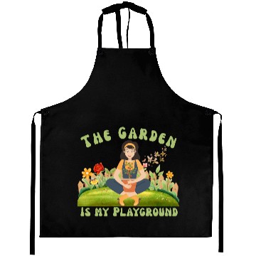 Discover The Garden is My Playground Aprons