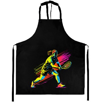 Discover Tennis Player 90s Style Aprons