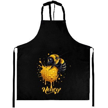 Discover Bee & Honeycomb Art – Sweet Nature Graphic Aprons