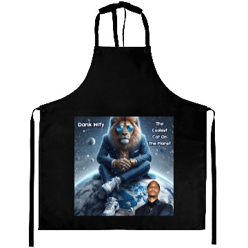 Discover Dank Nity - The Coolest Cat On The Planet Aprons