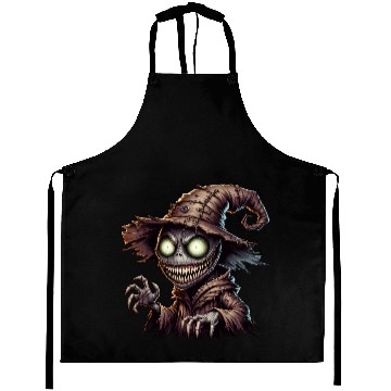 Discover Evil Scarecrow Witch – Creepy Halloween Horror Aprons