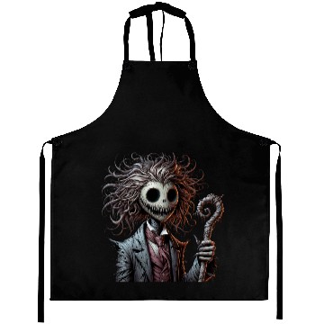 Discover Haunted Puppet Gentleman – Creepy Gothic Dandy Aprons
