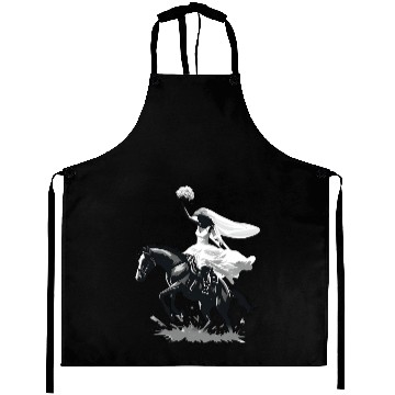 Discover Western Cowgirl Bride on Bucking Horse – Grayscale Aprons