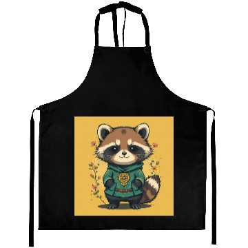 Discover Forest Guardian Raccoon Aprons