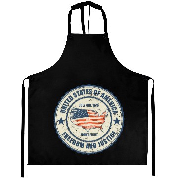 Discover USA FREEDOM AND JUSTICE Aprons