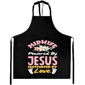 Discover Midwife Powered by Jesus Motivated by Love Aprons