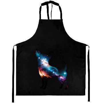 Discover Galaxy Chihuahua Silhouette Aprons