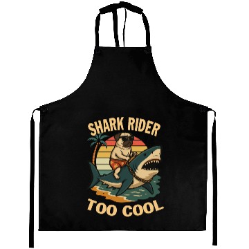 Discover Let's ride the shark with Pug Aprons