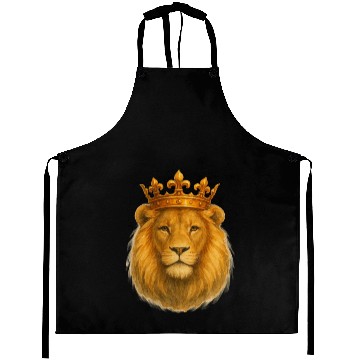 Discover Crowned Majesty The Lion’s Royal Presence Aprons