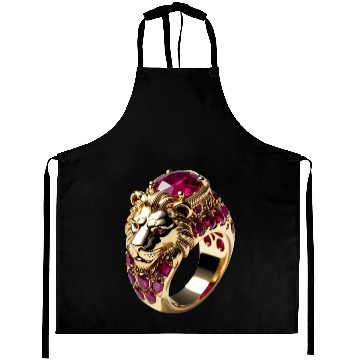 Discover Regal Lion Ruby Ring – Royal Gold Jewelry Design Aprons