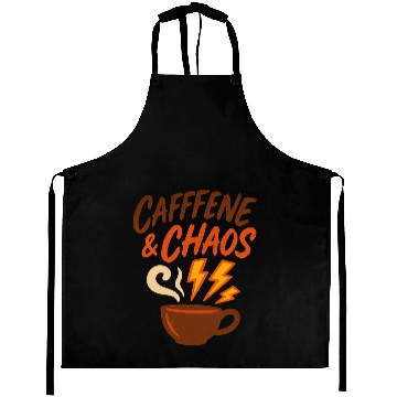 Discover Caffeine & Chaos – Coffee Lovers Unite Aprons