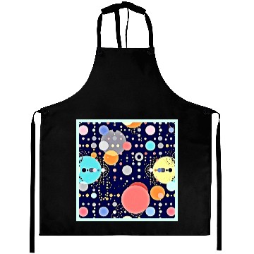 Discover Joyful Bubble Universe Vision Aprons