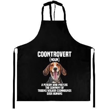 Discover Treeing Walker Coonhound Lover Dog Coontrovert Aprons
