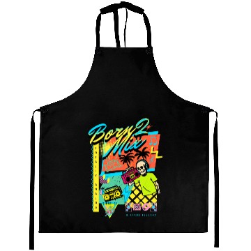 Discover Born 2 Mix 90s Nostalgia Design Aprons