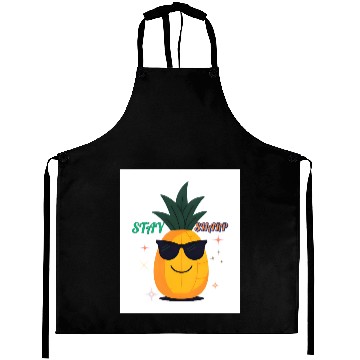 Discover “Stay Sharp” (Pineapple with Sunglasses) Aprons