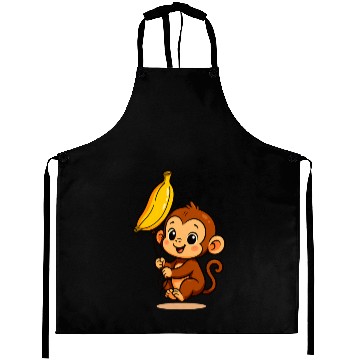 Discover Little Monkey with an Inflatable Banana Aprons