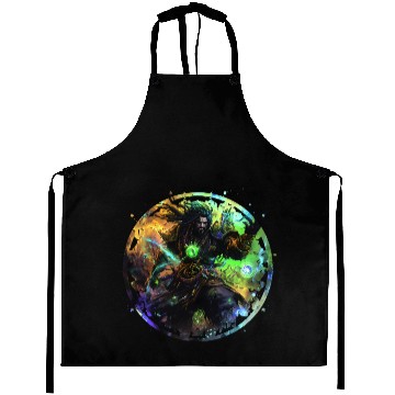 Discover Mighty Magic Warrior Mystical Epic Fantasy Aprons