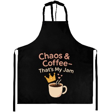Discover Single Mom Life Chaos Coordinator Wine Coffee Aprons