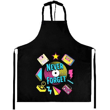 Discover Never Forget 90s Retro Nostalgia Aprons