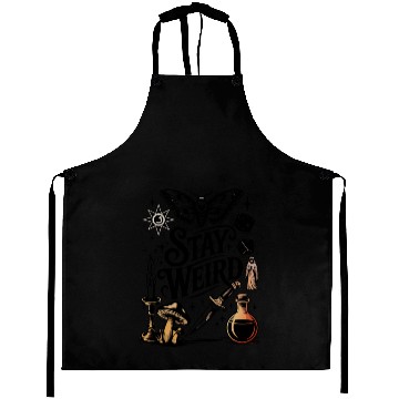 Discover Stay Weird - Mystical & Unique Design Aprons