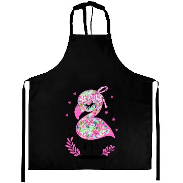 Discover Tropical Flamingo Coquette Summer Aprons