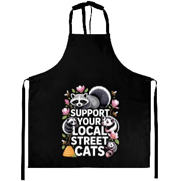 Discover Support Local Street Cats Bee Style Aprons