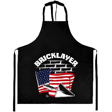 Discover Bricklayer American Pride Flag Design Aprons