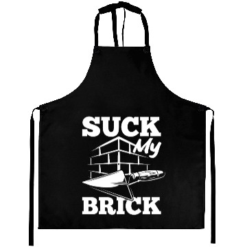 Discover Bricklayer Suck My Brick Trowel Graphic Aprons