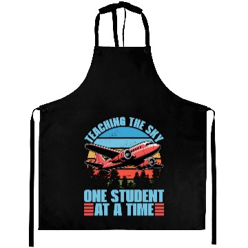 Discover Flight Instructor Teaching The Sky Flight Lesson Aprons