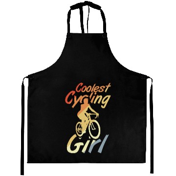 Discover Coolest Cycling Girl Aprons